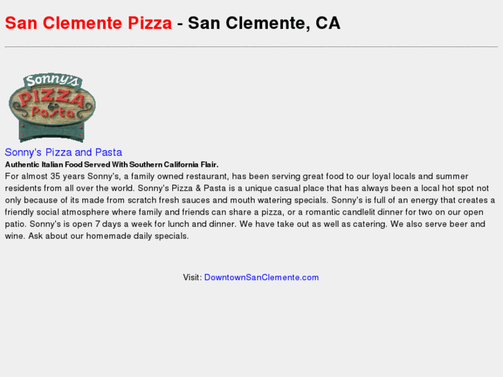 www.sanclementepizza.com