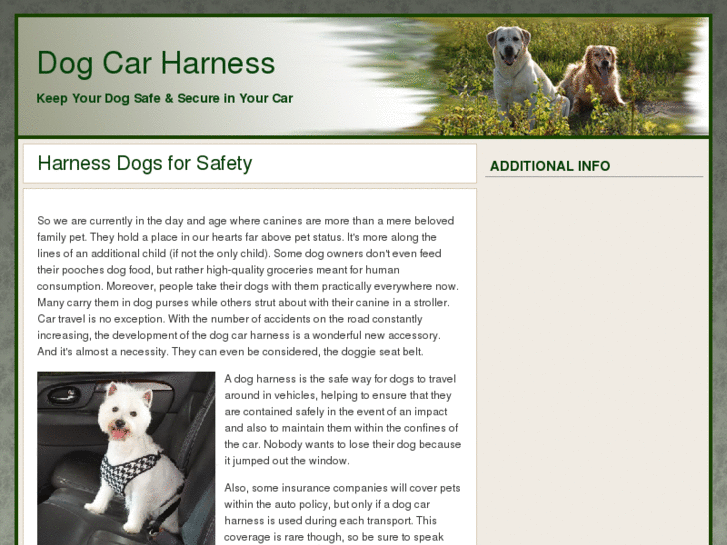 www.dogcarharness.org