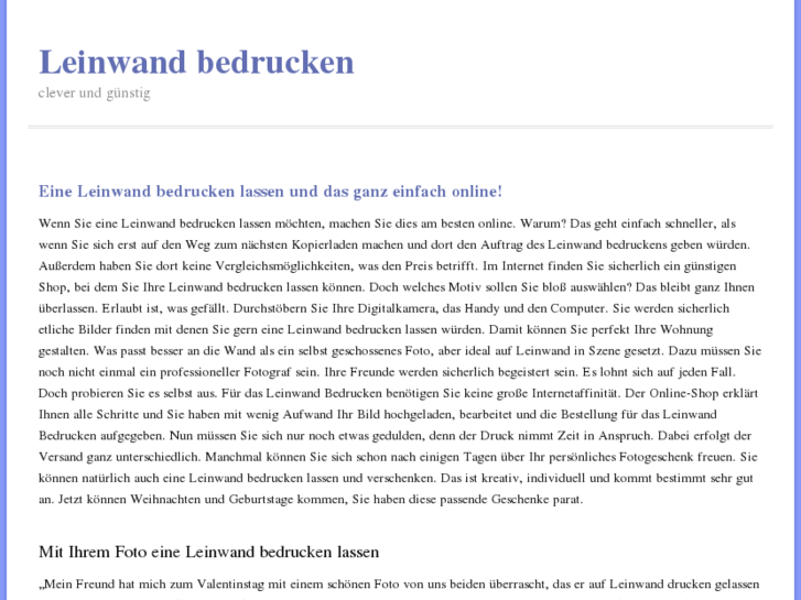 www.leinwand-bedrucken.com