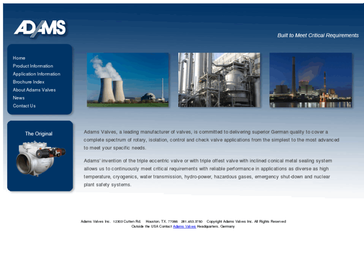 www.adamsvalves-usa.com