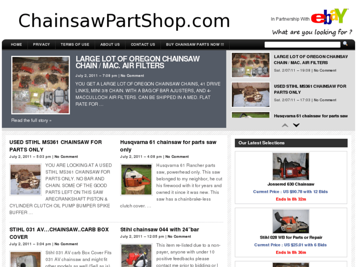 www.chainsawpartshop.com