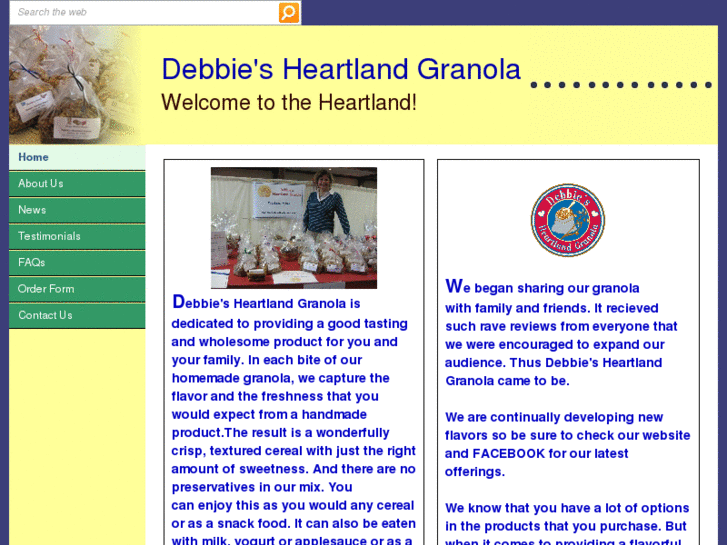 www.debbiesheartlandgranola.com