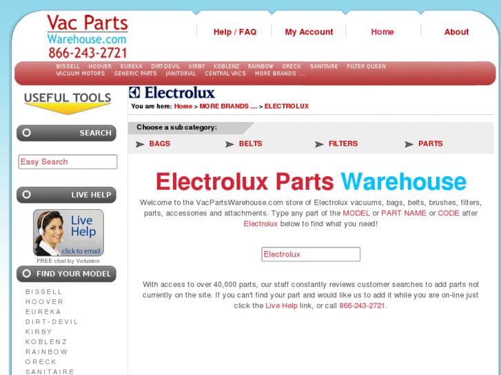 www.electroluxpartswarehouse.com