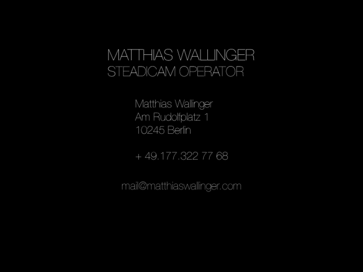 www.matthiaswallinger.com