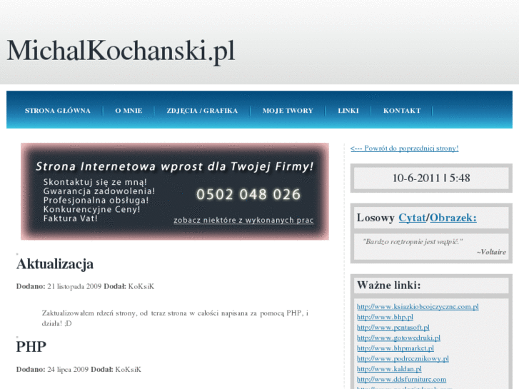 www.michalkochanski.pl