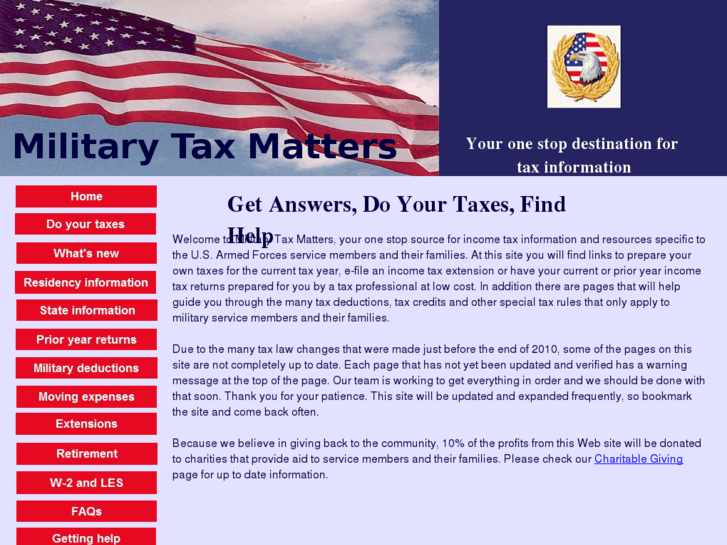 www.militarytaxmatters.com