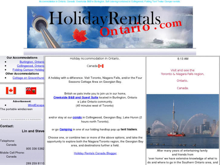 www.holidayrentalsontario.com