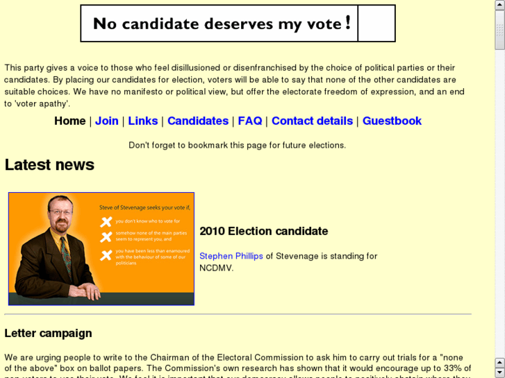 www.nocandidate.org.uk