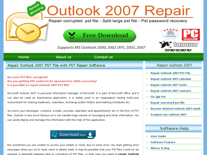 www.repairoutlook2007.com