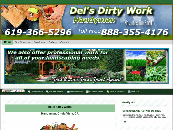 www.delsdirtywork.com