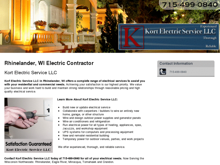 www.electriccontractorrhinelander.com