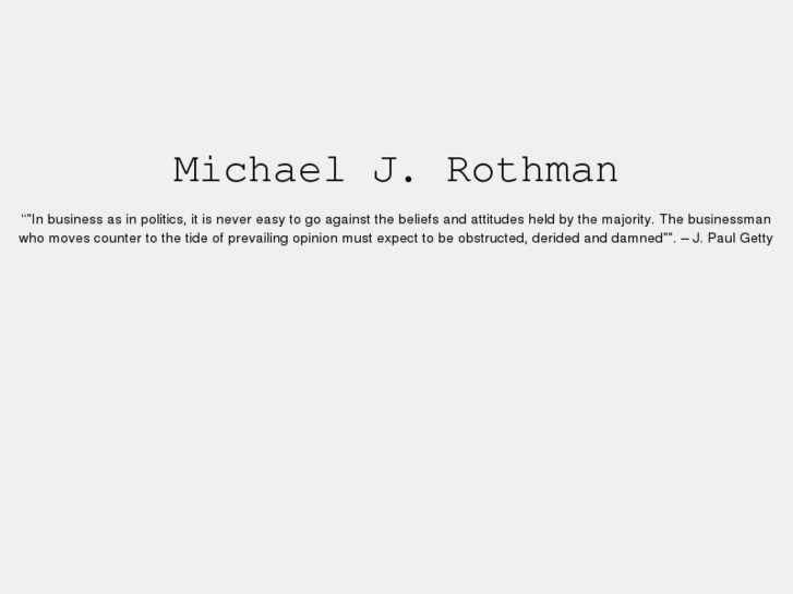 www.michaeljrothman.com