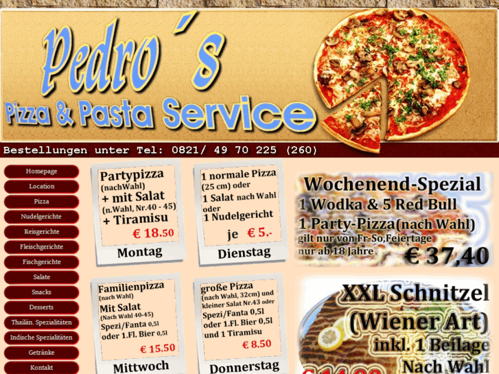 www.pedros-pizza.com