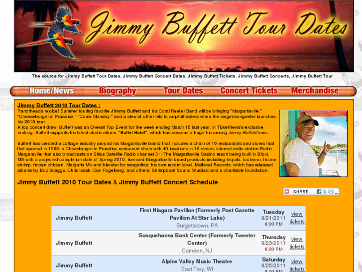 www.jimmybuffetttourdates.com