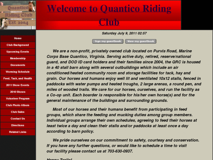 www.quanticoridingclub.com