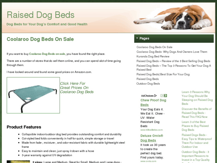 www.raiseddogbeds.net