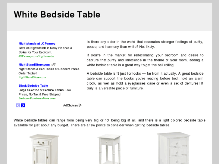 www.whitebedsidetable.com