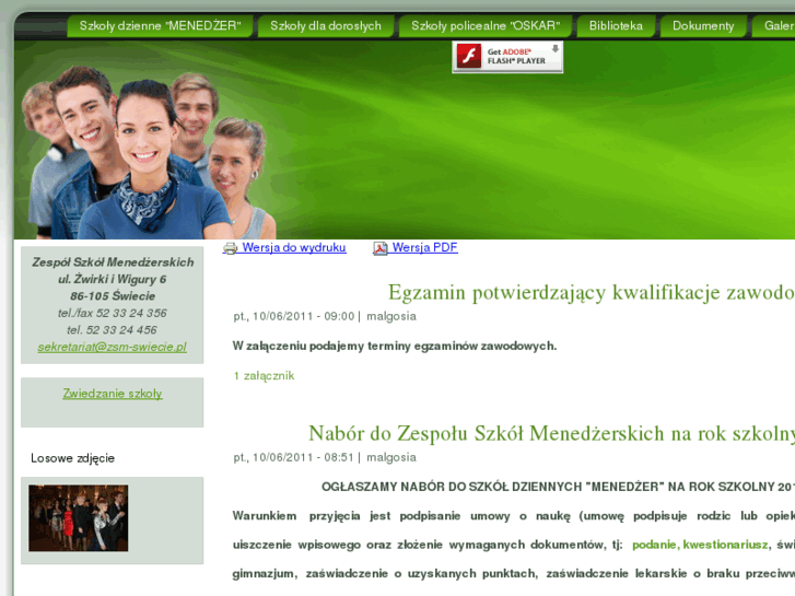 www.zsm-swiecie.pl