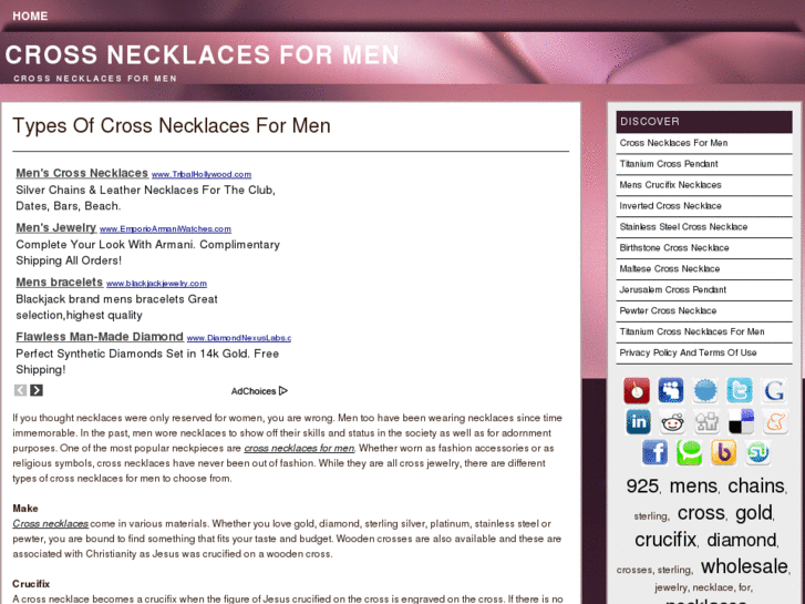 www.crossnecklacesformen.biz