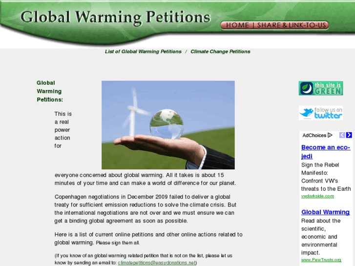 www.globalwarmingpetitions.com