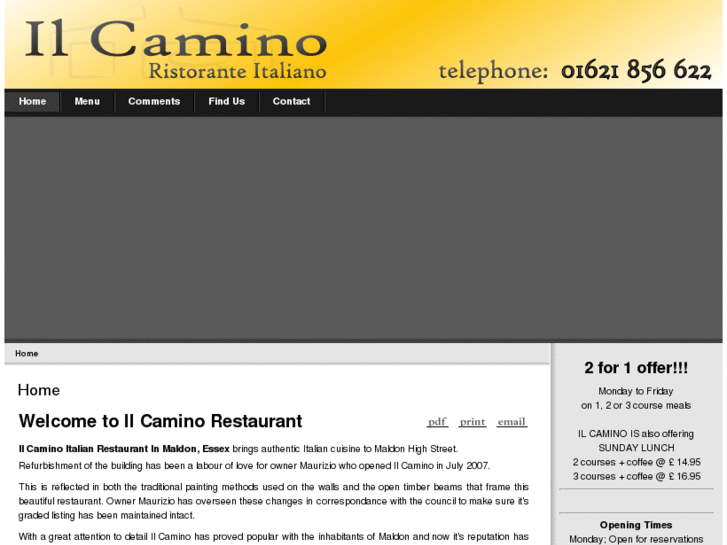 www.ilcaminorestaurant.com