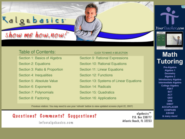 www.algebasics.com