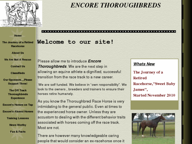 www.encorethoroughbreds.com