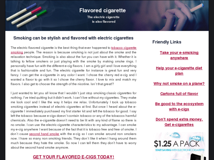 www.flavoredcigarette.com