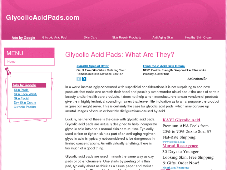 www.glycolicacidpads.com