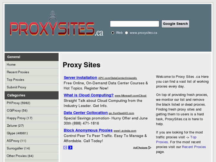 www.proxysites.ca