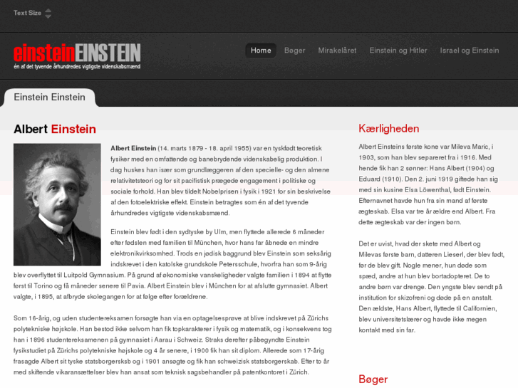 www.alberteinstein.dk