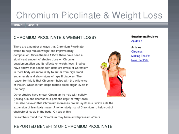 www.chromiumpicolinateandweightloss.org
