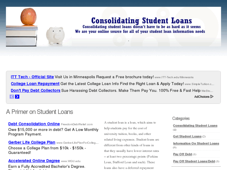 www.consolidatingstudentloans.net