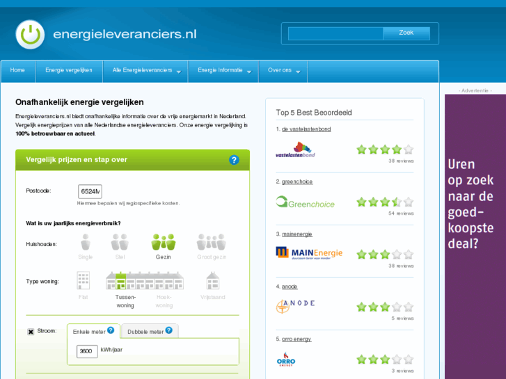 www.energieleveranciers.nl