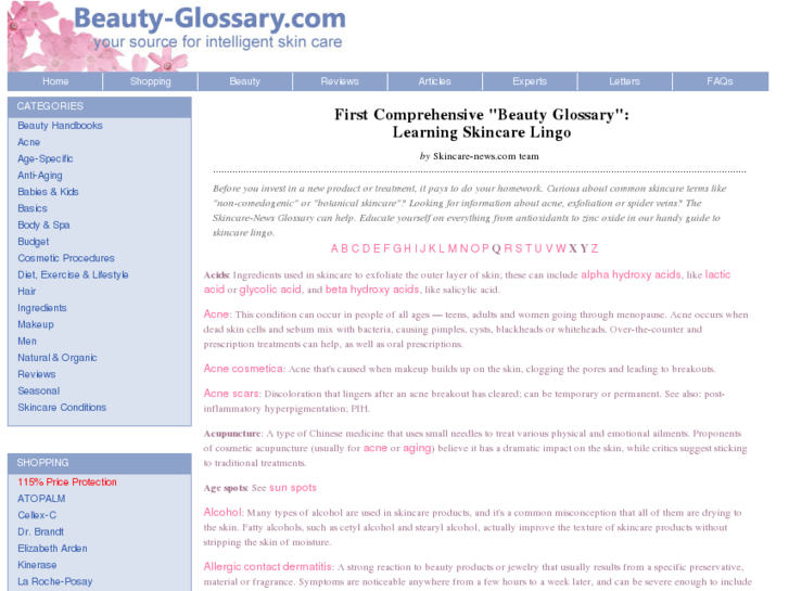 www.beauty-glossary.com