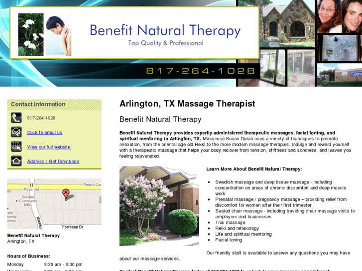 www.benefitnaturaltherapytx.com