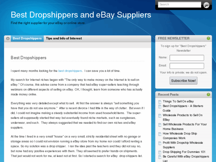 www.bestdropshippers.net