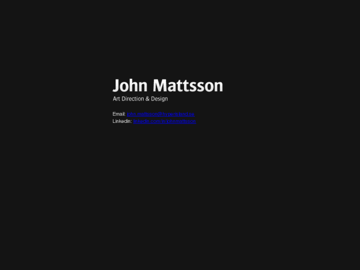 www.johnmattsson.com