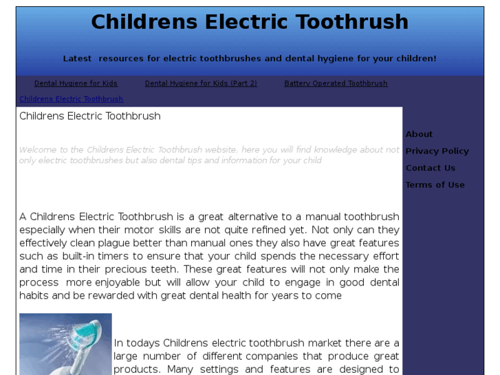 www.childrenselectrictoothbrush.net