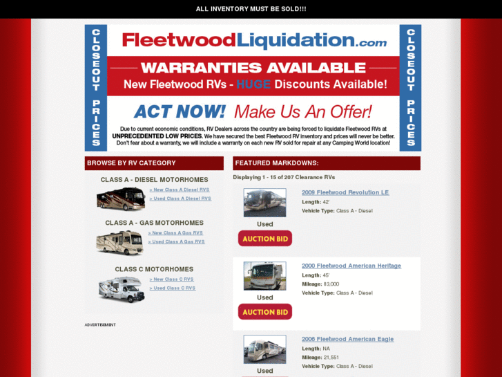 www.fleetwoodliquidation.com