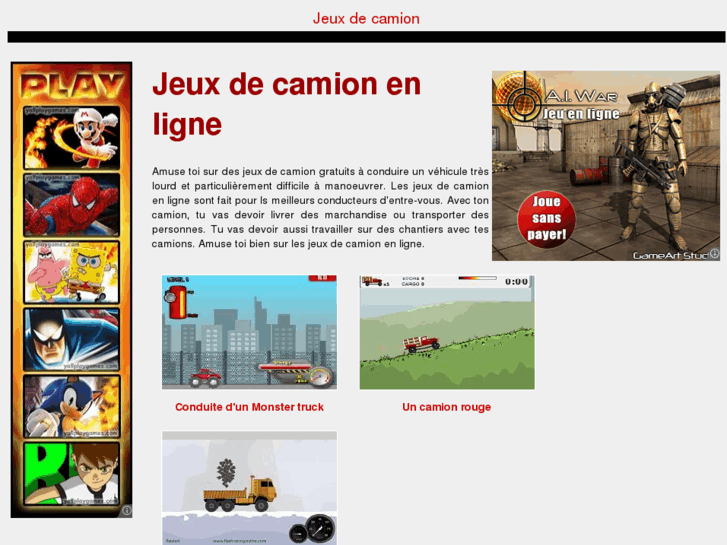 www.jeuxcamion.fr