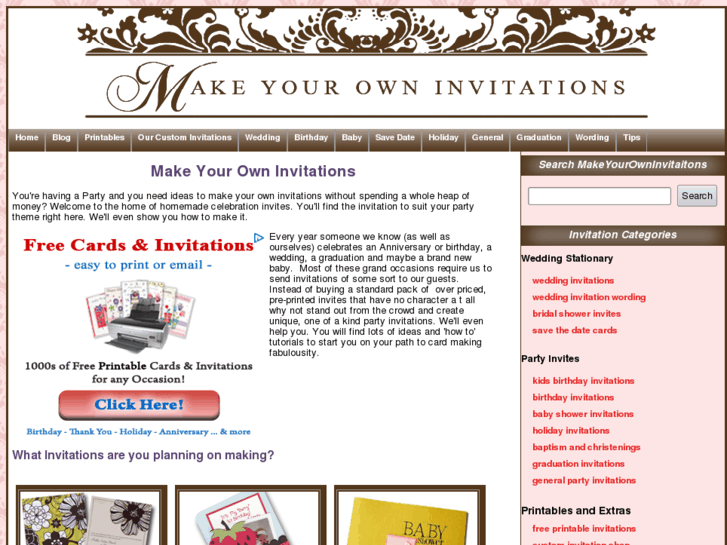 www.make-your-own-invitations.com