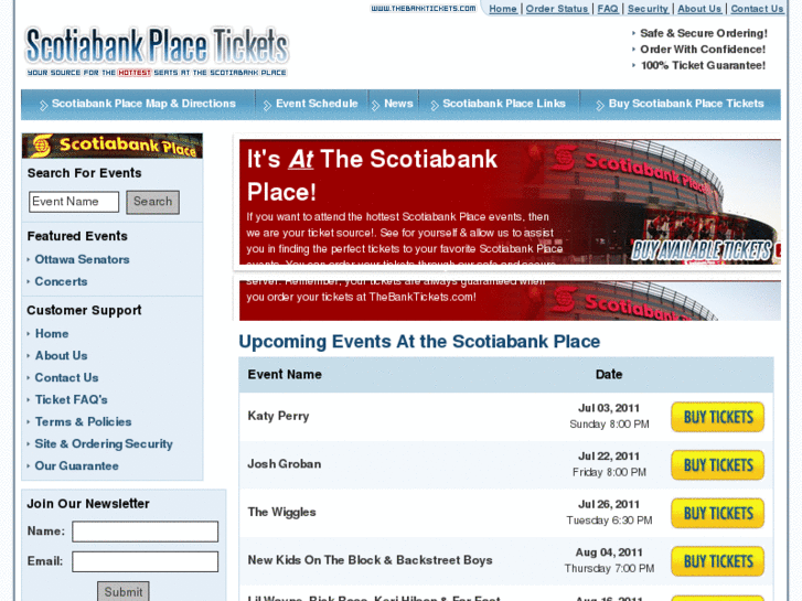 www.thebanktickets.com