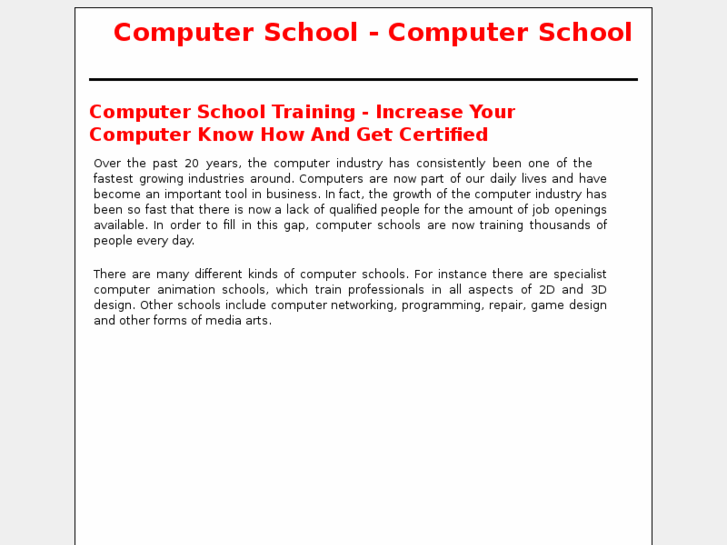 www.computerschooltraining.com