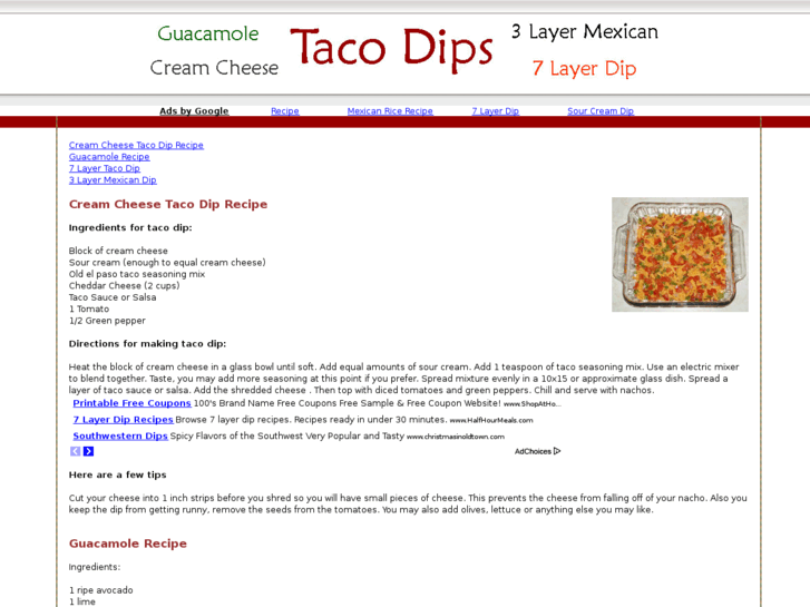 www.creamcheesetacodip.com