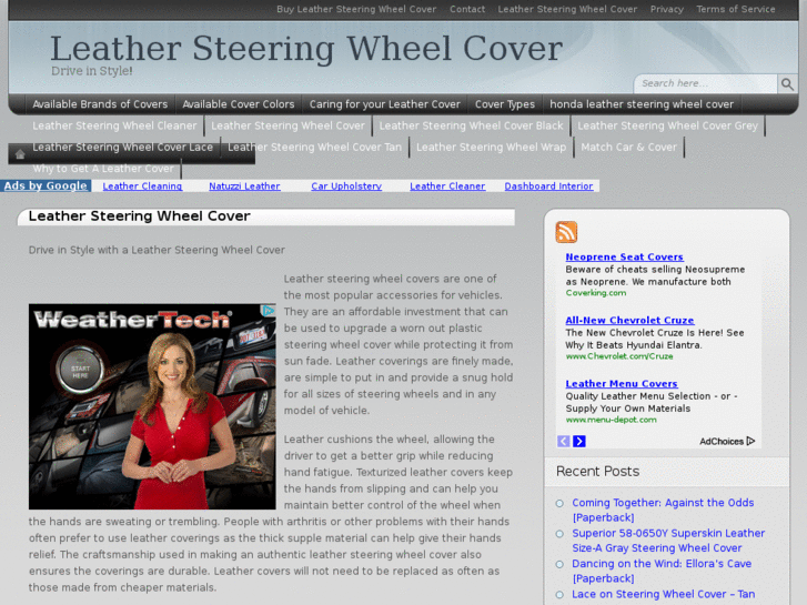 www.leathersteeringwheelcover.net