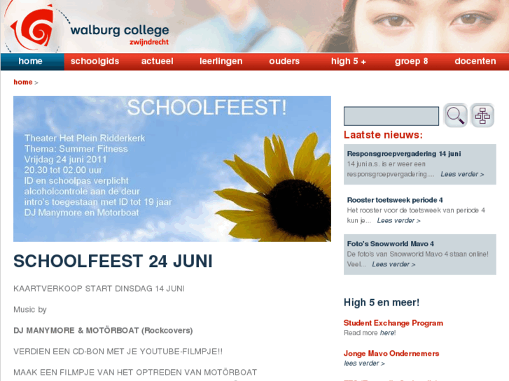 www.walburgcollegezwijndrecht.nl