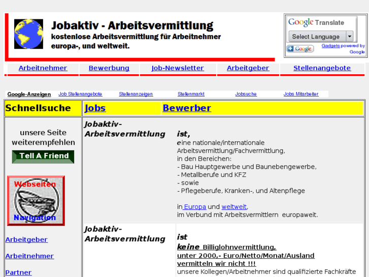 www.jobaktiv-arbeitsvermittlung.de