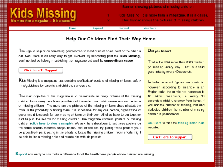 www.kidsmissing.com