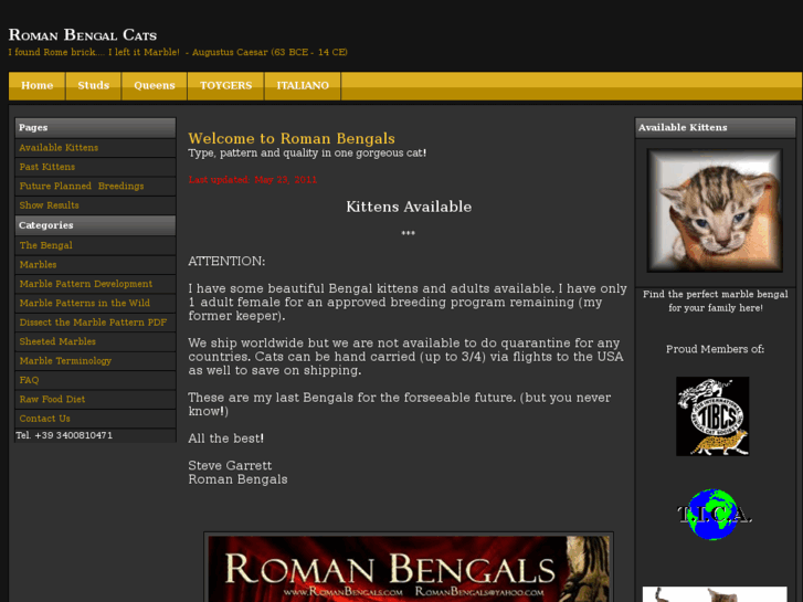 www.romanbengals.com